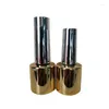 Storage Bottles 10/30/50PCS 8ml Empty Nail Polish Remover Container Art Equipment With Brush Gold Packing