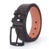 Cintos de fivela de fivela de fivela da liga PU masculino Beltos de lazer 2023 Autumn Winter Fashion Coffee Belts Belts Belts para homens Z0223