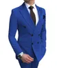 Мужские костюмы Blazers Blue 2 штуки Slim Fit Casual Business Groomsmen Grey Black Lycedos для свадебного костюма блейзер