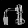 Flat Top Smoking Terp Slurper Quartz Banger With Hollow Bubbellock Ball Terp Pill 2.5mm Wall 10mm 14mm 18mm Nails for Glas Water Bongs Dab Rigs Pipes