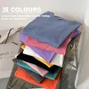 Pantalons de deux pièces à deux pièces 26 couleurs harajuku cotton solide oversize tshirts d'été à manches courtes de grande taille