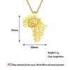 Anhänger Halskette Chengxun Vintage Eye of Horus Africa Map Halskette für Männer Frauen Edelstahl Kiste Kette Afrikanische ägyptische Schmuck Geschenk