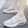 Sandaler 2022 Kvinnliga mode kilar plattformskor kvinnliga bilder tofflor andningsbara mesh lätta damer skor y2302