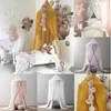 Mosquito Net 5 Colors Hanging Kids Baby Bedding Dome Bed Canopy Cotton Mosquito Net Bedcover Curtain For Baby Kids Reading Playing Home Decor 230223