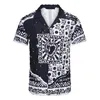 2023 Mens Fashion Flower Tiger Print Shirts Casual Button Down Short Sleeve Hawaiian Shirt Suits Summer Beach Designer Dress Shirts 3xl