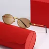 Lunettes de soleil de lecture lunettes de soleil de créateur pour hommes lunettes de soleil de cyclisme lentille marron mode ins net rouge mêmes hommes et femmes lunettes de corne de buffle sans monture vintage lunettes carti