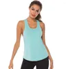 Active Shirts Femmes Yoga Shirt Tops Sport T Sportswear Singlet Athletic Racer Back Running Vest Tank Gym Fitness Workout Jersey T-shirt