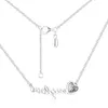 Correntes assinatura do meu colar de amor prata 925 Jóias de jóias de moda para mulheres DIY Wholesalechains