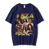 メンズ Tシャツ 90 年代ヴィンテージラッパー SZA Good Days グラフィックプリント Tシャツ男性女性ピュアコットンオーバーサイズ Tシャツヒップホップ原宿ストリートユニセックス L230224