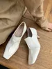 ドレスシューズKanseet Thin High Heel Women Pumps 2023秋の簡潔な平方のつま先本物の革の手作りパーティーレディースフットウェア40