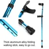 Bastoncini da trekking telescopici regolabili ascellari canna stampella stampelle in lega di alluminio per anziani disabili bastone da passeggio pieghevole portatile per anziani J230224