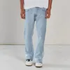 Men's Jeans 2023 Vintage ASKYURSELF Denim Pants Men Women 1:1 High Quality Casual Loose Street Distressed Splice Edged Trousers