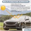 Auto Sunshade voor AMG Invouwbare raamfilm Windscherm Vizier EV Protect Reflector Sun Shade Benz Cla Gla Cl Drop Delivery Mobile Dhews