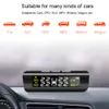 SMART SOLAR POWER TPMS CAR Däcktryck Monitor System Real Time Tire Preure Display Wireless 4 Externa sensorer Dropshipping