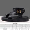 Sandali Sandali da donna in vera pelle 2022 Estate Nuovo Clip Toe Flats Scarpe Gladiatore Buckle Strap Muffin Sandali Casual Calzature da donna Z0224