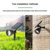 Solar Sunset Spotlights Waterproof Outdoor Landscape Lawn Lights Atmosphere Garden Floor insatted