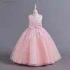 Платья для девочек Бальные платья Платье принцессы для девочек Бальное платье из тюля Детское платье с блестками на день рождения Фестиваль цветов Модный наряд для детей
