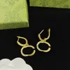 Mode Boucles D'oreilles Pour Les Femmes Petite Boucle D'oreille En Argent Designers Bijoux De Luxe Lettres G Goujons Cerceaux Ornements Aucune Boîte