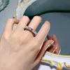 Liefhebbers Eeuwige Ruby Diamond Ring 100% Real 925 Sterling Silver Party Wedding Band Ringen voor vrouwen Men Betrokkenheid Sieraden Gift