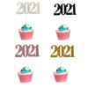 Festliga leveranser annat parti 12st/pack 2023 Cake Topper Creative Cupcake Insert Card Flags Årsdagsfirande för barn födelsedag weddi