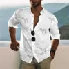 Мужские повседневные рубашки летняя мужская тропическая гавайская рубашка 3D-печать Harajuku Рубашка с коротки