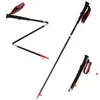 Trekking Poles Ultralight Walking Sticks Trekking Pol 4 Sections Teleskop Justerbar storlek Cane Aluminium Alloy Crutch Portable Outdoor vandring J230224