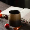 Mugs Jingdezhen Sunny Handmade Ceramic Cup Scrub Gradient Grip Japanese Retro Artistic Straight Mug