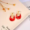 Orecchini a cerchio ZWPON 2023 Acetato Teardrop Fashion Women Chunky Statement Pendientes Designer Jewelry Wholesale