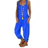 Womens Jumpsuits Rompers Summer Sexy Playsuit Casual Overalls Bib Overall Sleeveless Backless Knotted Dungarees 230224