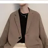 Men's Suits 2023 Autumn Winter Handsome Classic Japanese Style Blazers For Male Comfortacle Single Breasted Long Casual