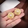 Botiega Circular Earrings Designer Studs Dingle For Woman Gold Plated 18K Diamond Official Reproduktioner Lyx aldrig Fade Exquisite Gift 029