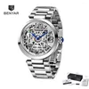 Wristwatches 2023 XFCS Benyar Top Brand 41mm Automatic Mechanical Men's Watches Stainless Steel Men Watch Waterproof Reloj Hombre