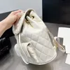 10A CC Bag Clássica mochila de luxo costura caviar antigo pele de carneiro ms hardware diamante corda fina corrente bolso mais bolsa de viagem feminina fashion ao ar livre