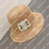 Sombrero de paja de moda, sombreros de cubo de diseñador para mujeres y hombres, gorras de playa de viaje de verano, gorra de pescador informal, sombrero de marca de lujo para el sol
