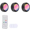 Lámparas de pared LED lámpara de noche Control remoto 16 colores regulables armario luces pequeñas luces nocturnas dormitorio cocina suministros