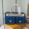 Luxury Designer bag Denim tote bag Handbags for women Retro blue Fashion Shoulder Bag Purse Crossbody Bag backpack 2024new