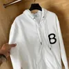 Men039s Plus Size Hoodie Designer Hoodies broderade bokstäver dragkedjor Tröja Hooded Cotton Sweatshirt för män Kvinnor Zip7988605