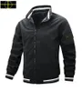 Stone Jacket Island Men's Hooded Men's Outerwear Spring Autumn Trench Coat Lång ärm Letter Fashion Designer Slim Fit Clothing Stone-Island Jacket