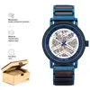 Wristwatches BOBO BIRD Men's Automatic Mechanical Wristwatch Stainless Steel Wooden Watch For Men Gift Box Accept Logo Customized