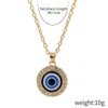 Love Eye Pendant Women's Pearl Charm Necklace High Level Demon Eye Necklace Women