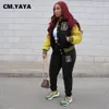 سراويل سراويل للسيدات المكونة من قطعتين CM.Yaya للبيسبول.