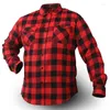 Men's Casual Shirts Spring Summer Cotton Button Up Plaid Flannel Shirt Work Jacket Men Women UnisexMen's Chee22