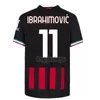 22 23 AC Milans Jersey Soccer Jersey Ibrahimovic Giroud de Ketelaere R. Leao Tonali Theo Football Shirt Kits Kits
