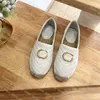 G chaussures de pêcheur de pêche à filet de printemps Designer en cuir pour femmes chaussures décontractées sandales à pêche tissées baskets de luxe gglies toile chaussure ggslies