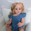 Dolls 55CM Reborn Toddler Girl DollNPK SueSue Full Body Silicone Waterproof Bathy Toy Hand-Detailed Paint with 3D look Visible Veins 230225