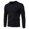 Men's T-Shirts Men Winer Casual Solid Thick wool Cotton Sweater Pullovers Men High Elasticity Fashion Slim Fit O-Neck Sweater Men 230225