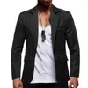 Trajes de hombre Traje Abrigo Solapa Hombre Slim Fit Sexy Bolsillos Hombres Blazer para citas