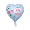 18inch Happy Mother Day Decoration Balloon Heart Shape Love You Mom Foil Globos Mom Birthday Party Decor Mama Festival Gift