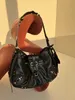 Bolsas de noite Totes Bolsa de motocicleta Y2K Brand New 2023 Black Gothic Moda