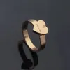 Designer Ring heren Band Ringen 2021 luxe sieraden vrouwen Titanium staal Legering Verguld Ambachtelijk Goud Zilver Rose Vervaagt nooit Niet allergisch